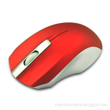 3D optical mouse, customized colors available, 1,000dpi resolution